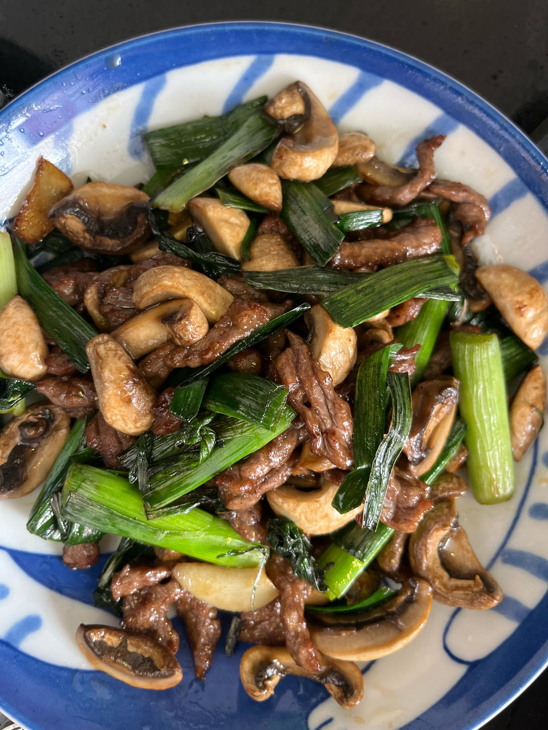 白蘑菇牛肉片