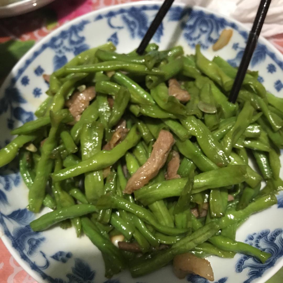 线豆儿炒肉