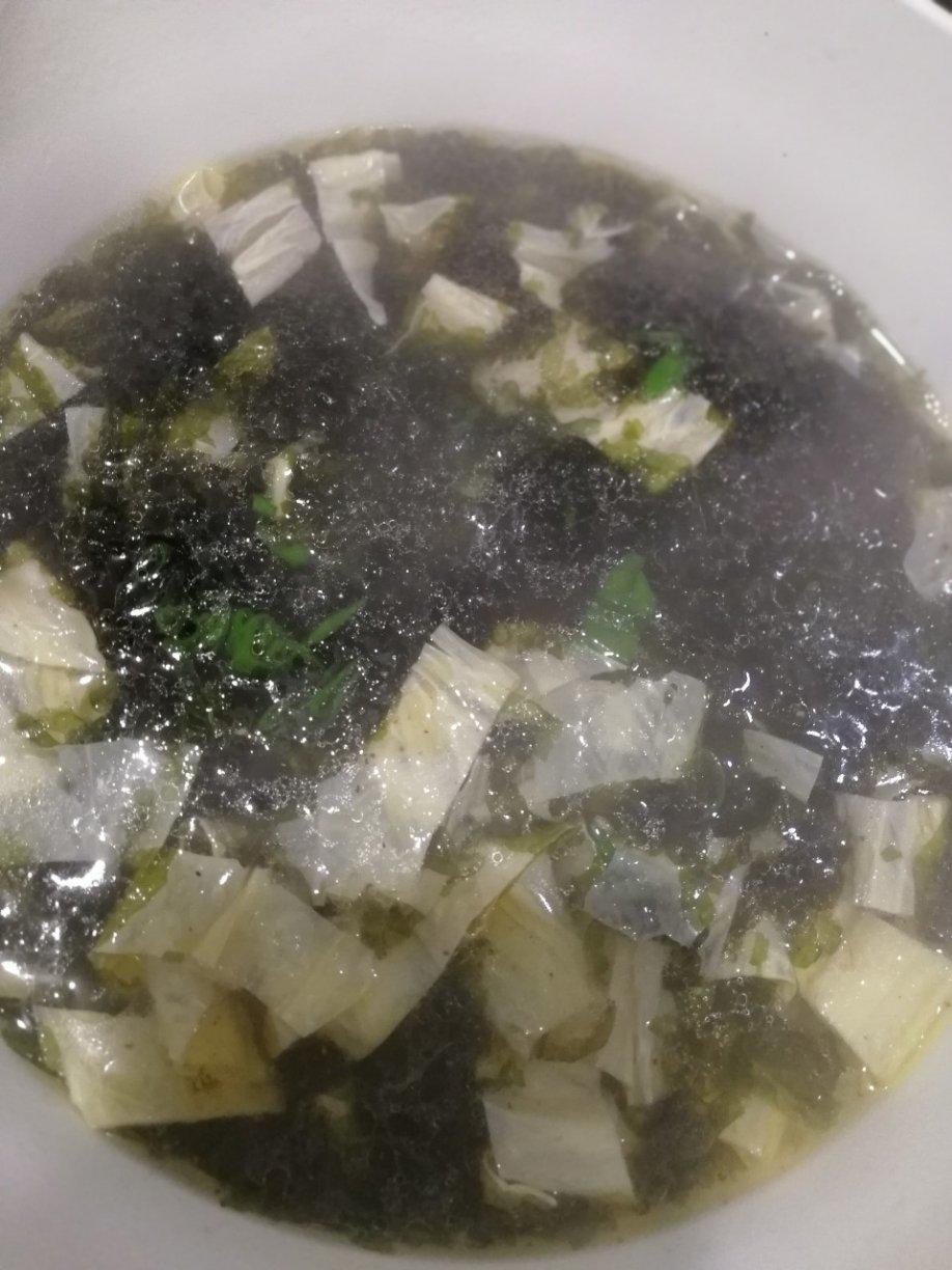 拈花不语-9做的腐竹紫菜汤