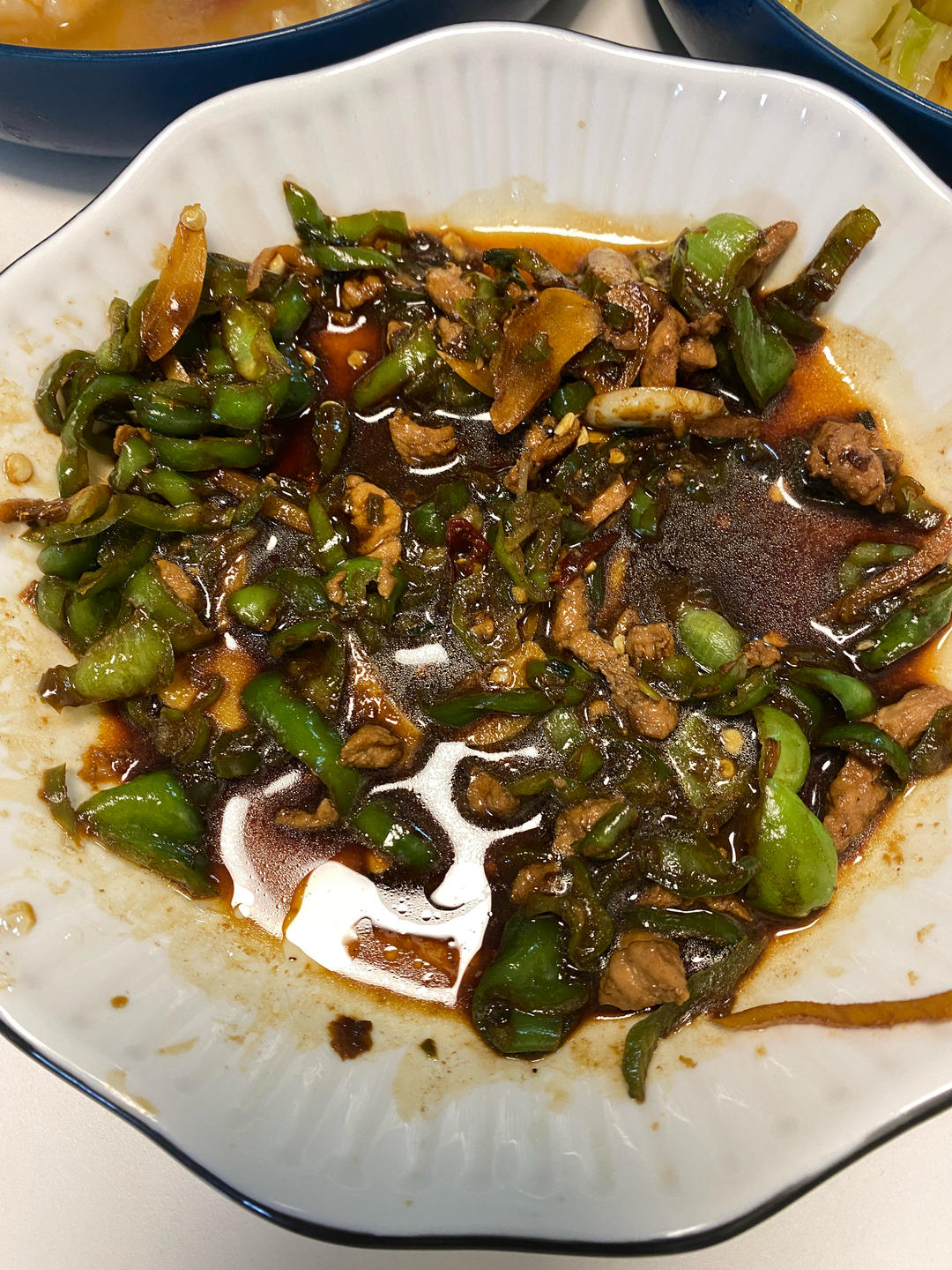 青椒炒肉丝