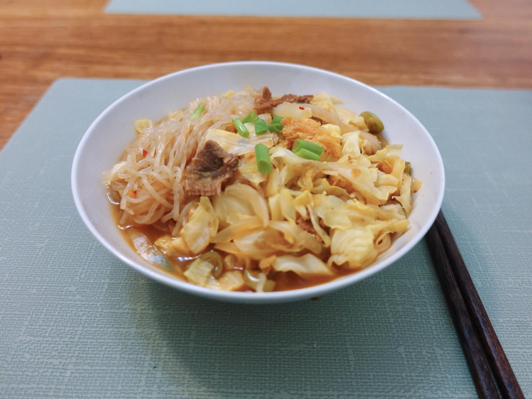 茉莉减脂中做的午餐牛肉辣白菜锅415kcal531kcal轻