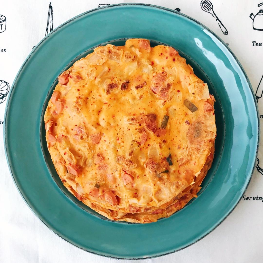 堂妈教你做泡菜饼