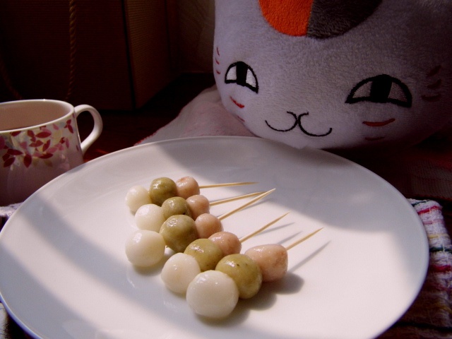 唐栗子做的花见团子