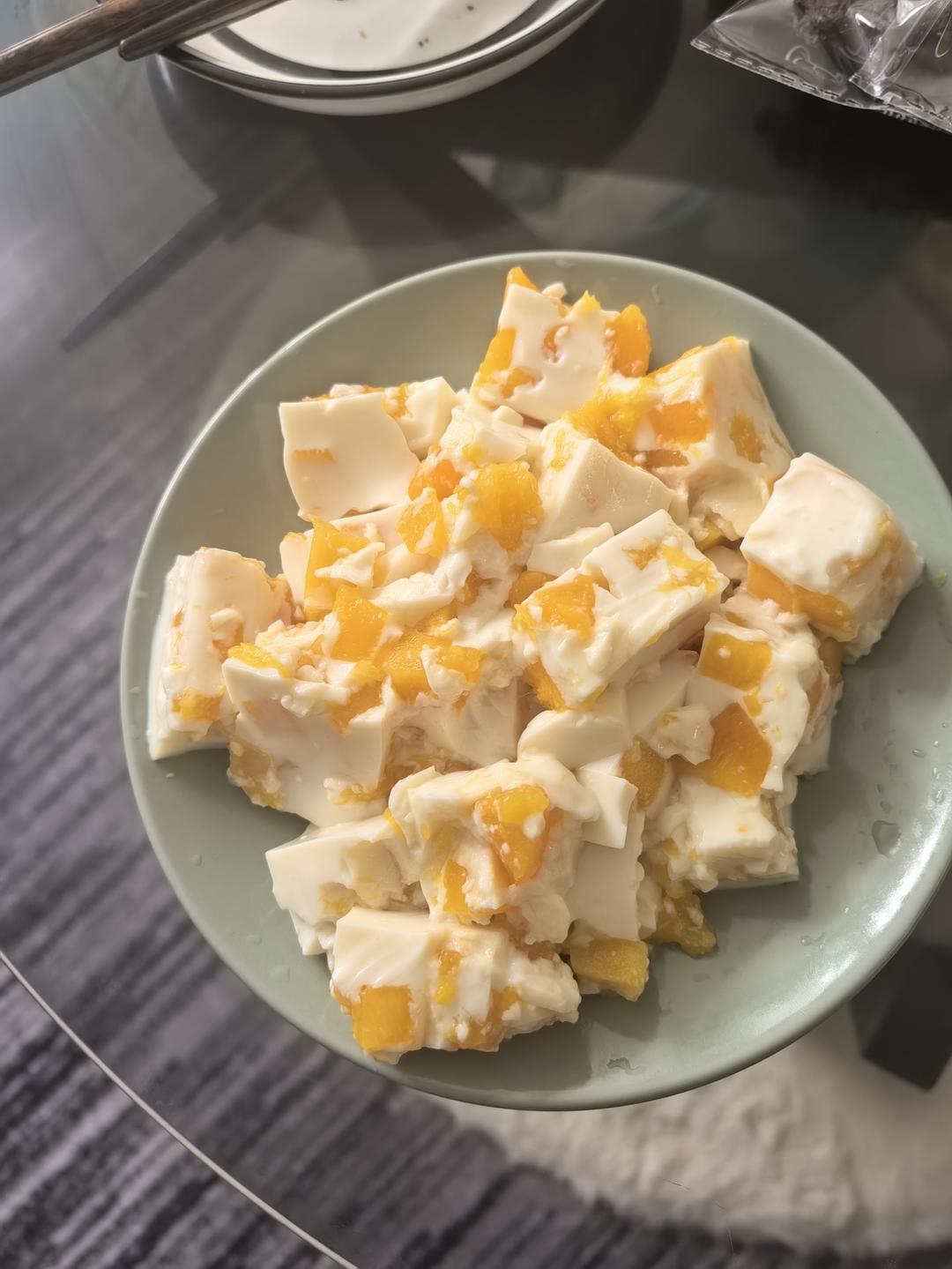 芒果牛奶布丁（吉利丁片版）