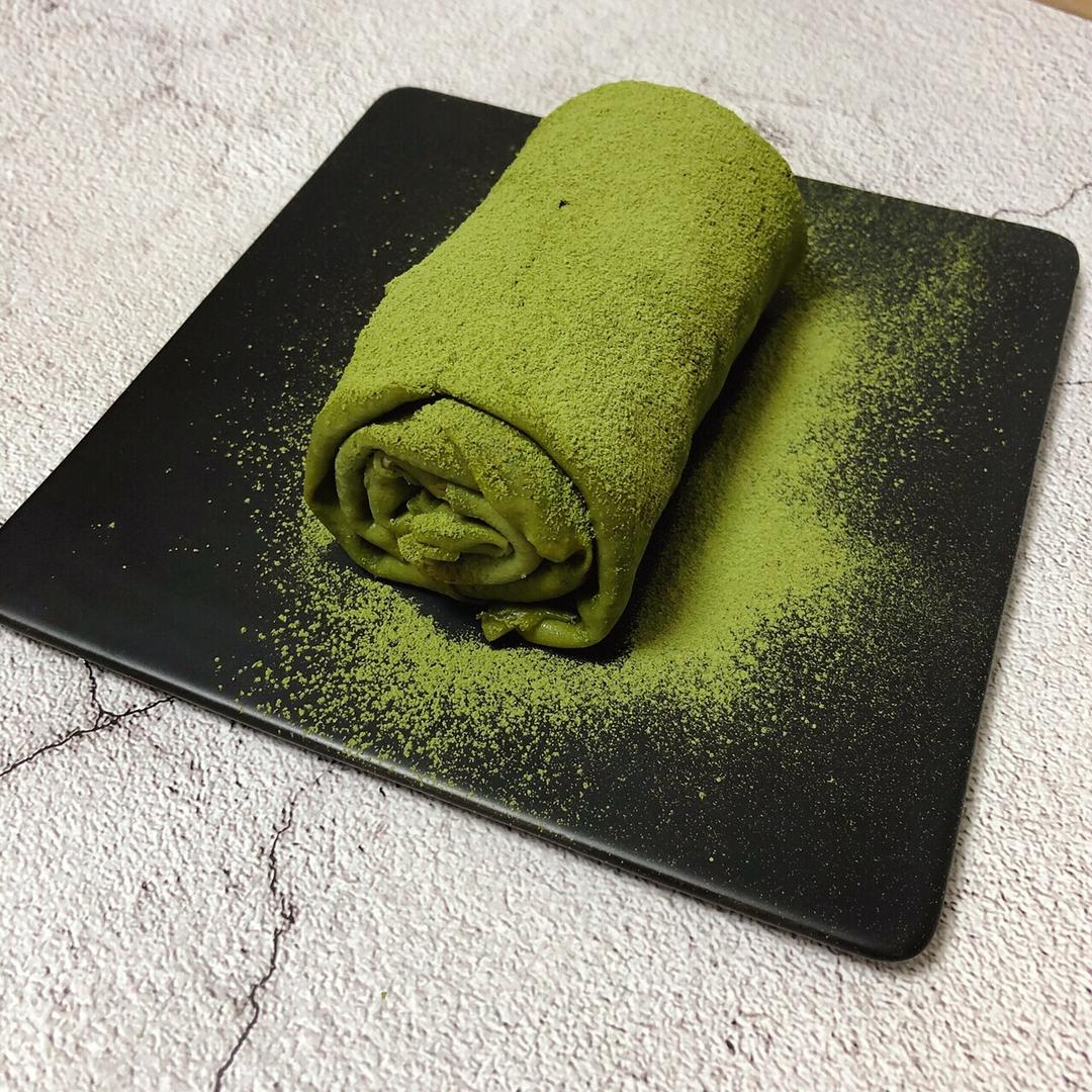 网红食谱│抹茶毛巾卷