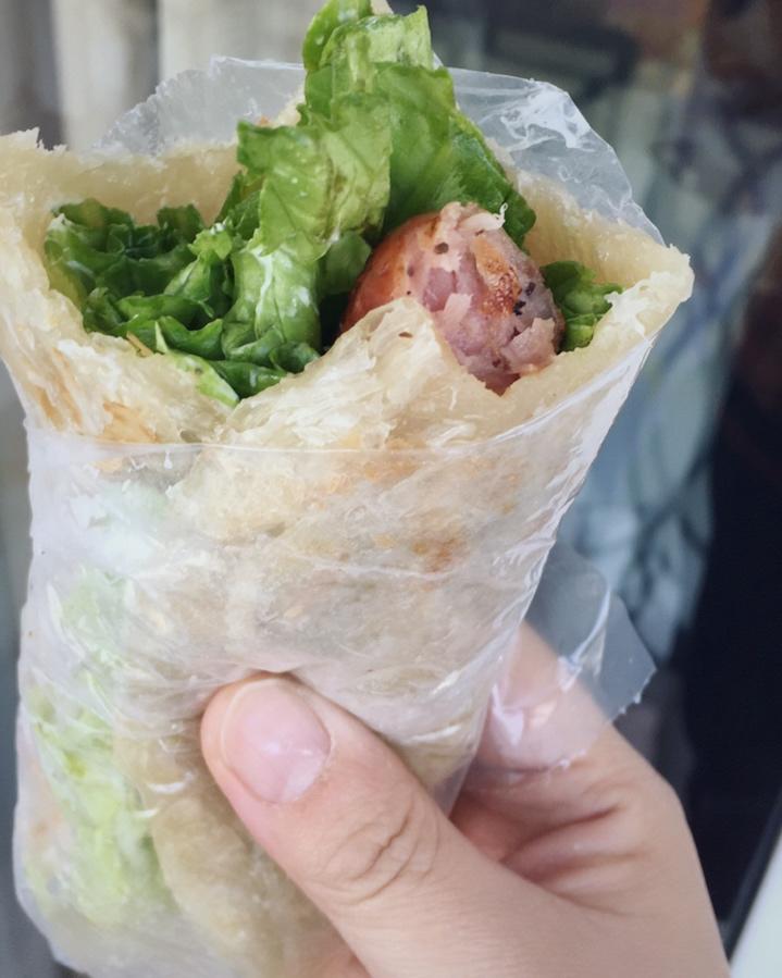 莫筌姗做的早餐手抓饼