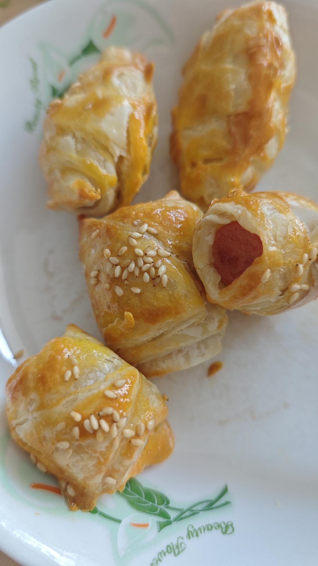 手抓饼也能做🥐可颂面包
