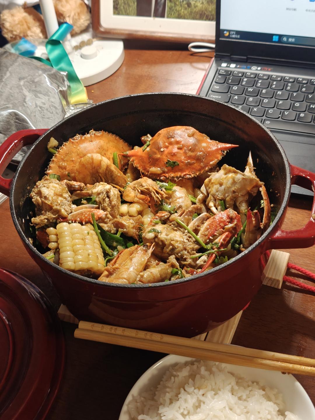 梭子蟹复刻胖哥俩肉蟹煲