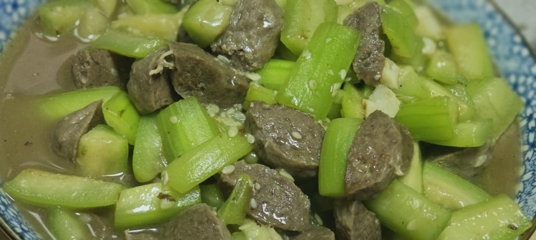 汕头牛肉丸爆炒丝瓜｜超下饭