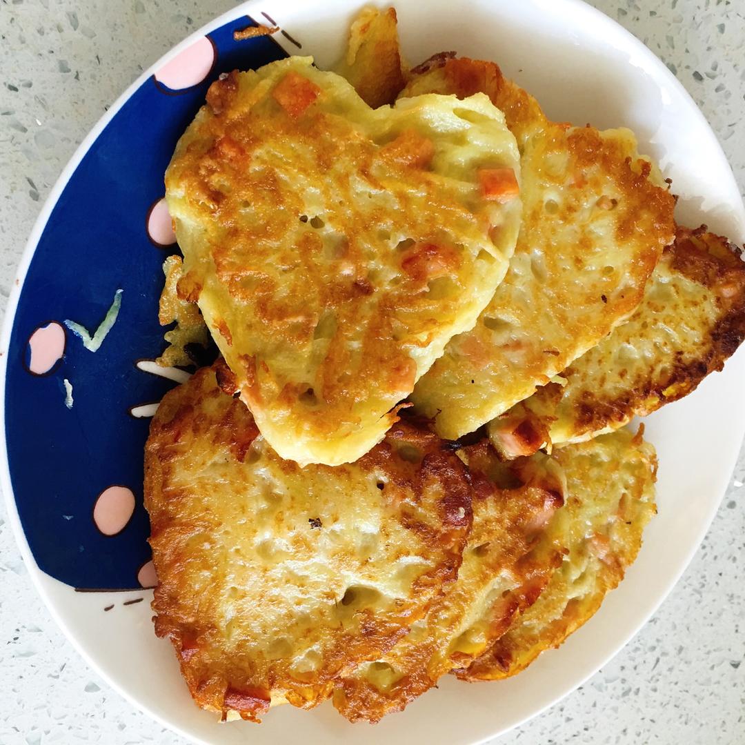 香煎土豆丝鸡蛋饼
