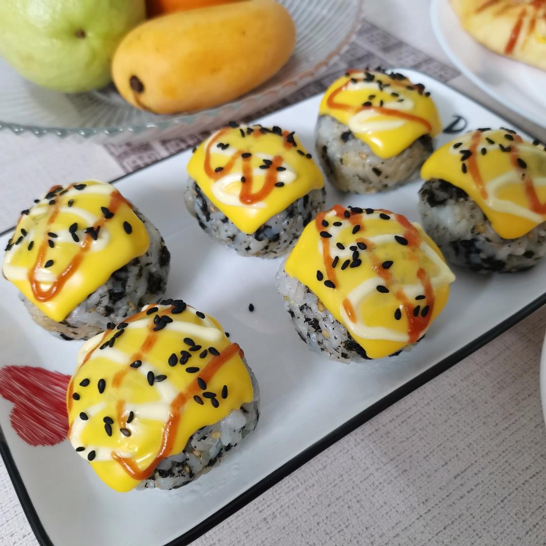 孩子们超喜欢的芝士烤饭团（空气炸锅版）