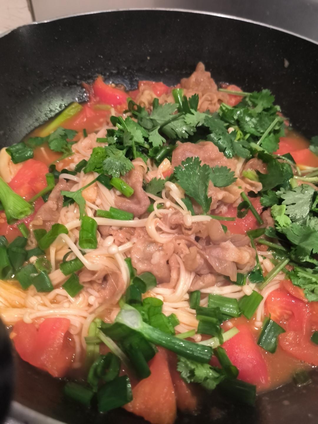 无敌下饭的番茄金针菇肥牛‼️做法简单0失败