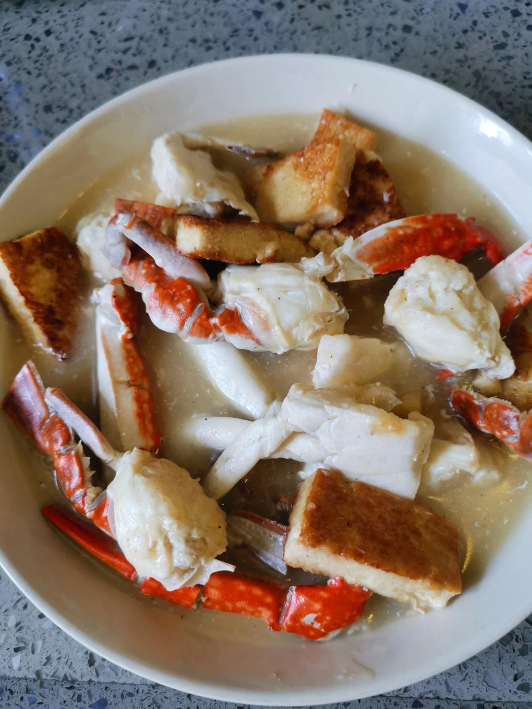 白蟹豆腐煲