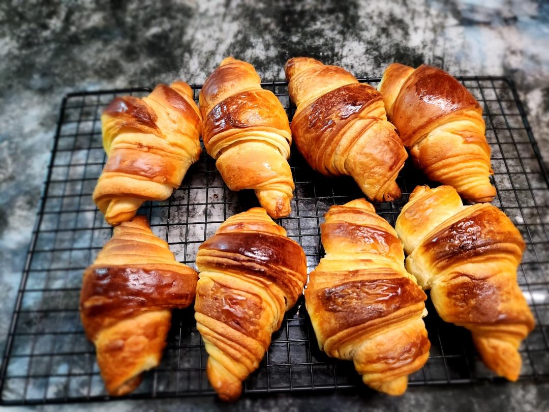 【小高姐】家庭制作牛角包 普通黄油 手工操作 经典蜂窝结构