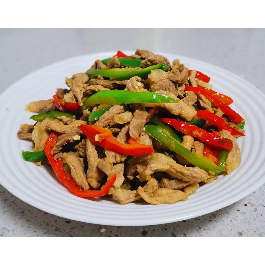 青椒干煸五花肉