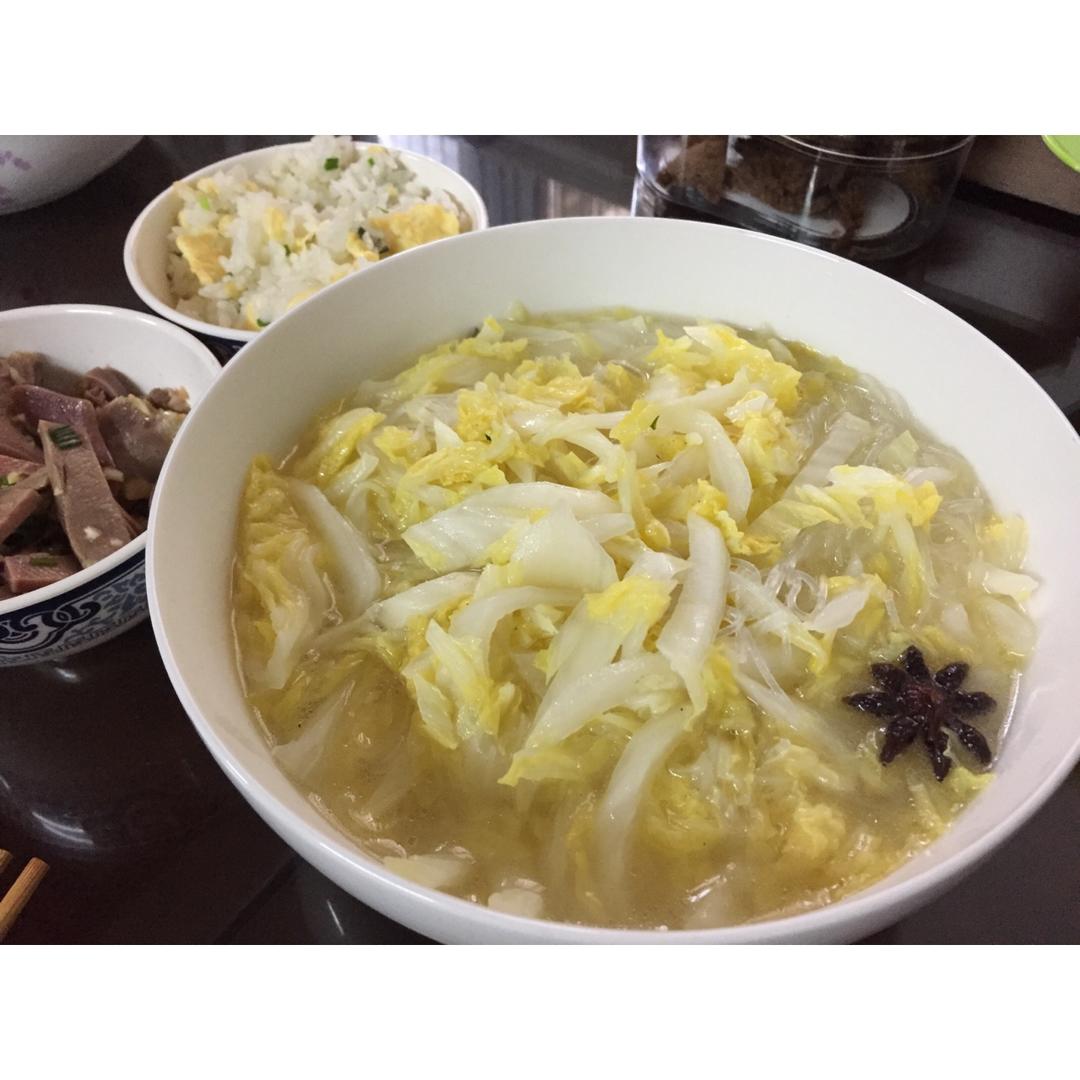 白菜粉丝汤