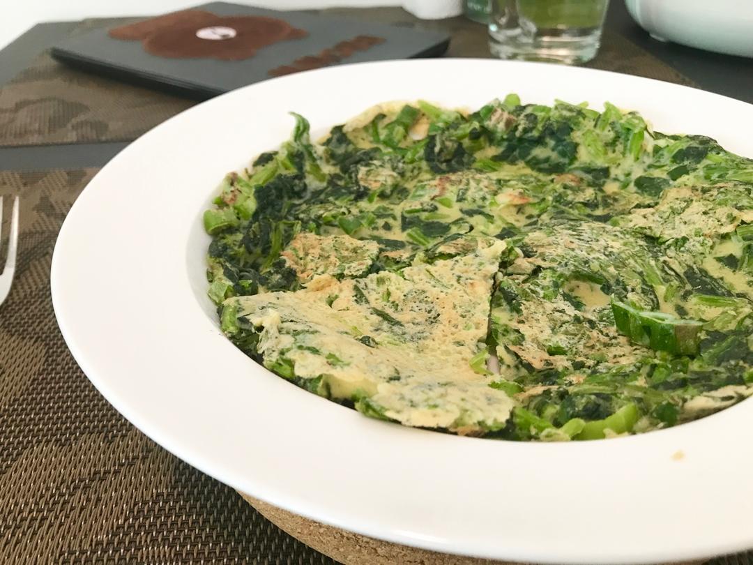 菠菜鸡蛋饼