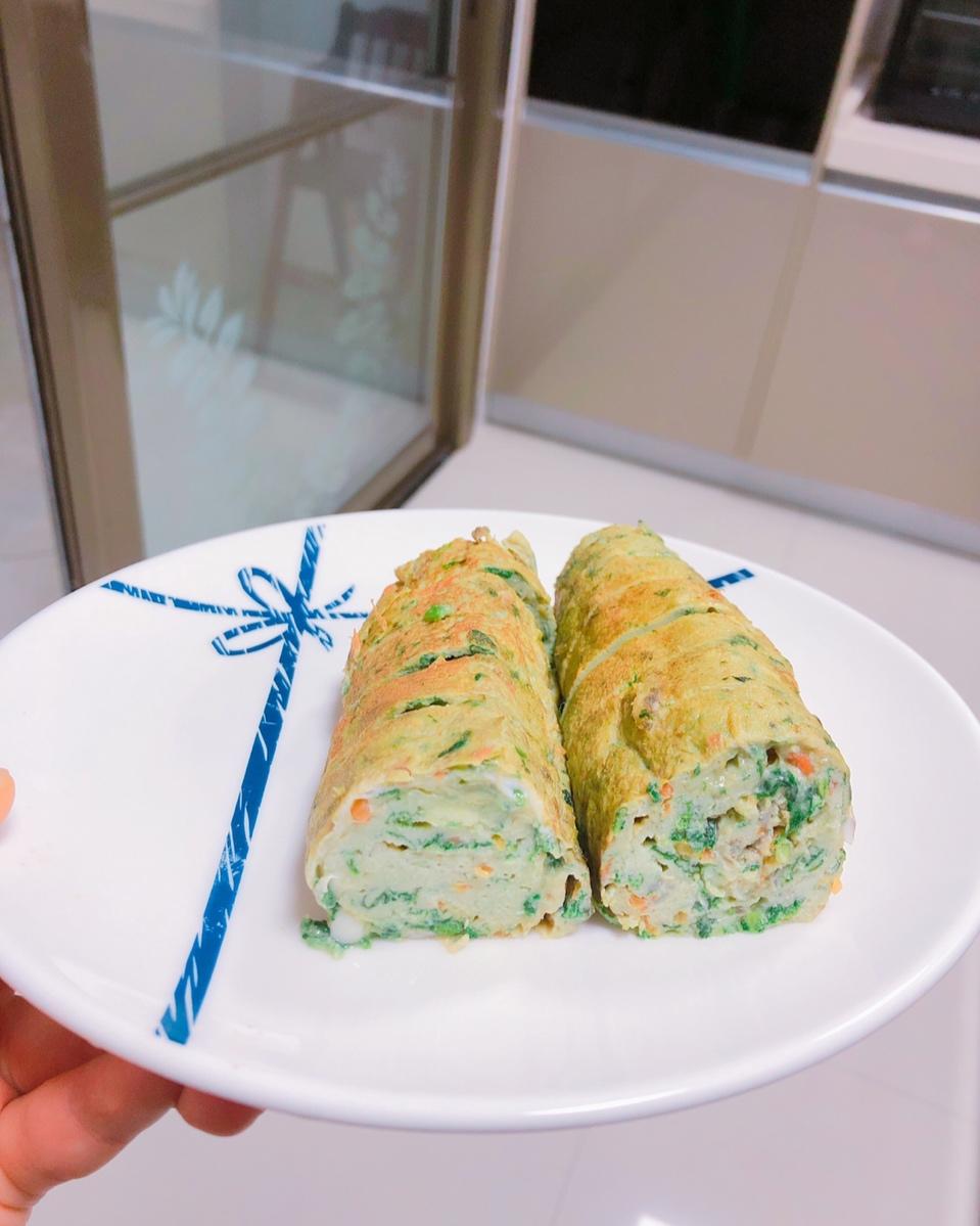 菠菜厚蛋烧
