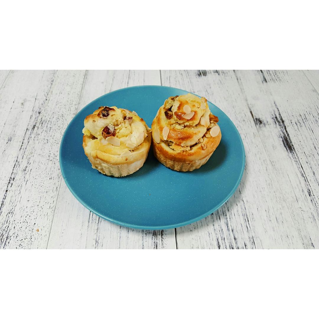 杏仁奶油核桃卷卷