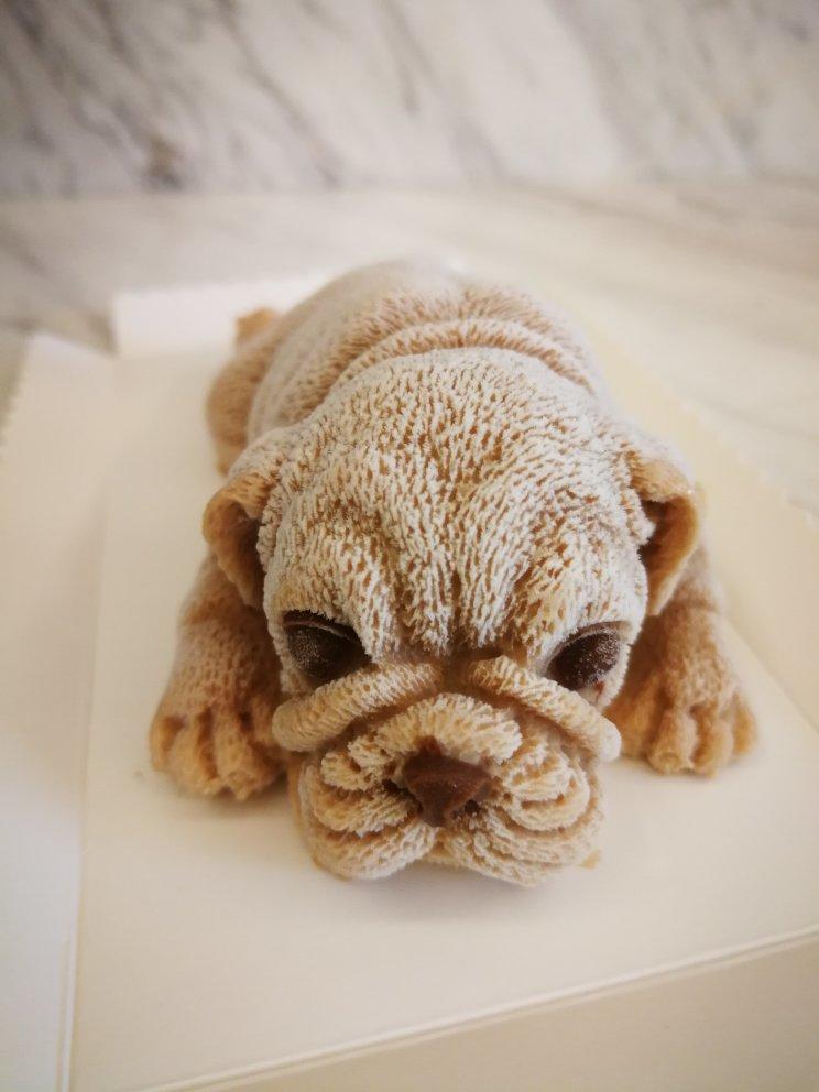 miss徐_vjwl做的网红沙皮狗慕斯蛋糕