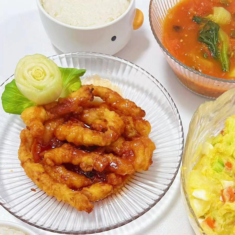 上海青玫瑰花(创意小盘饰の七)