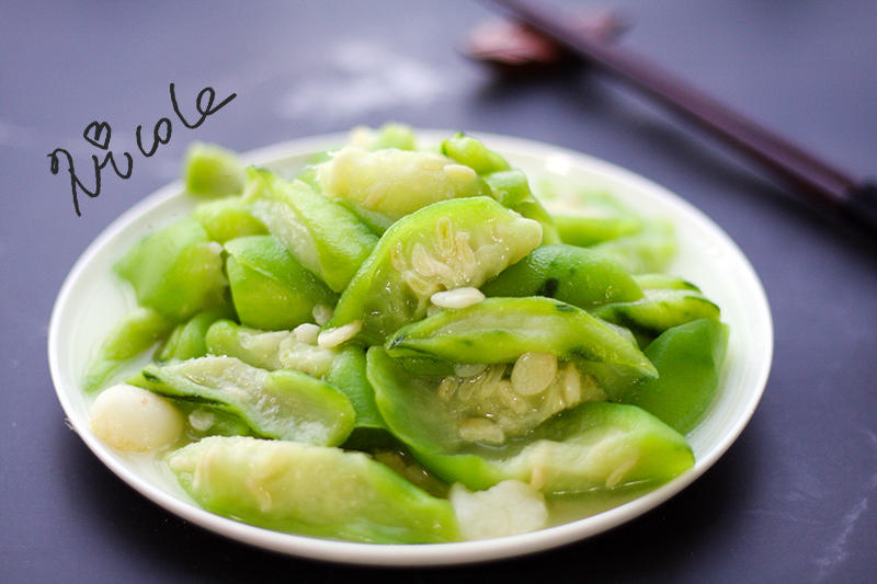 清炒丝瓜（伊莱特炒菜机器人）的做法