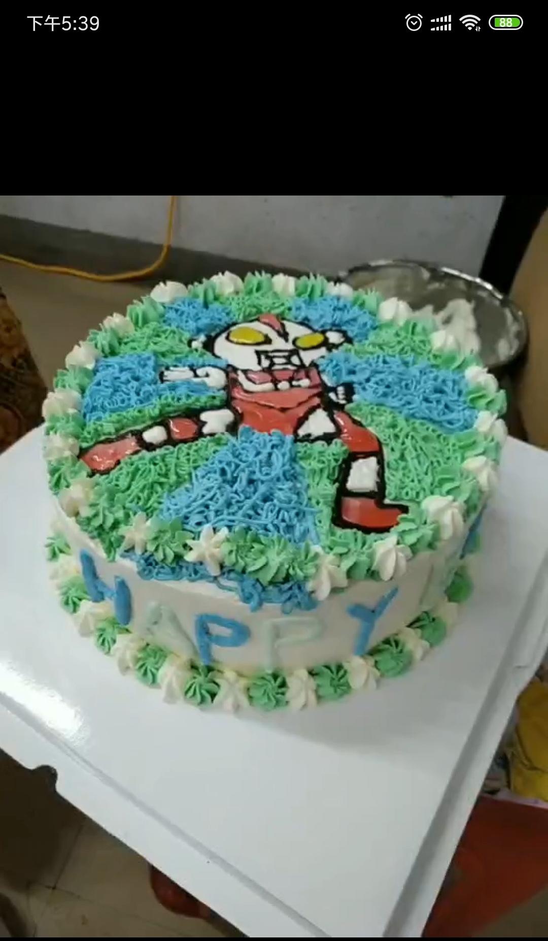 奥特曼生日蛋糕的做法