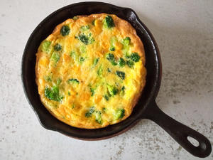 健康早餐｜🥦西兰花厚蛋饼的做法 步骤7