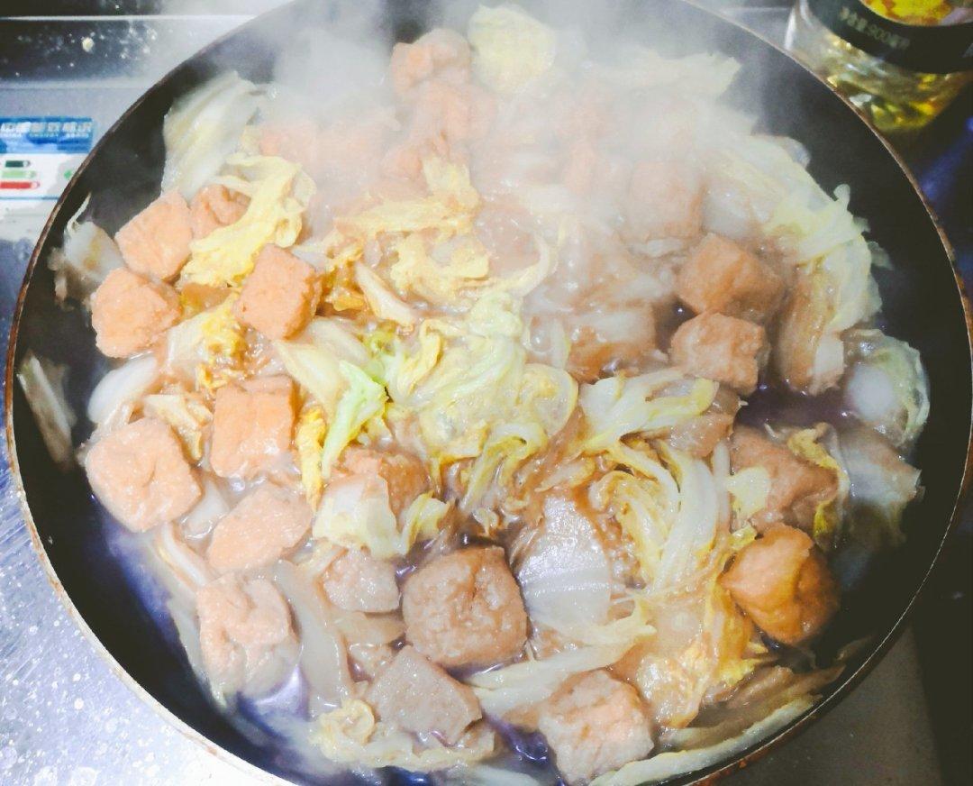 大白菜焖油豆腐