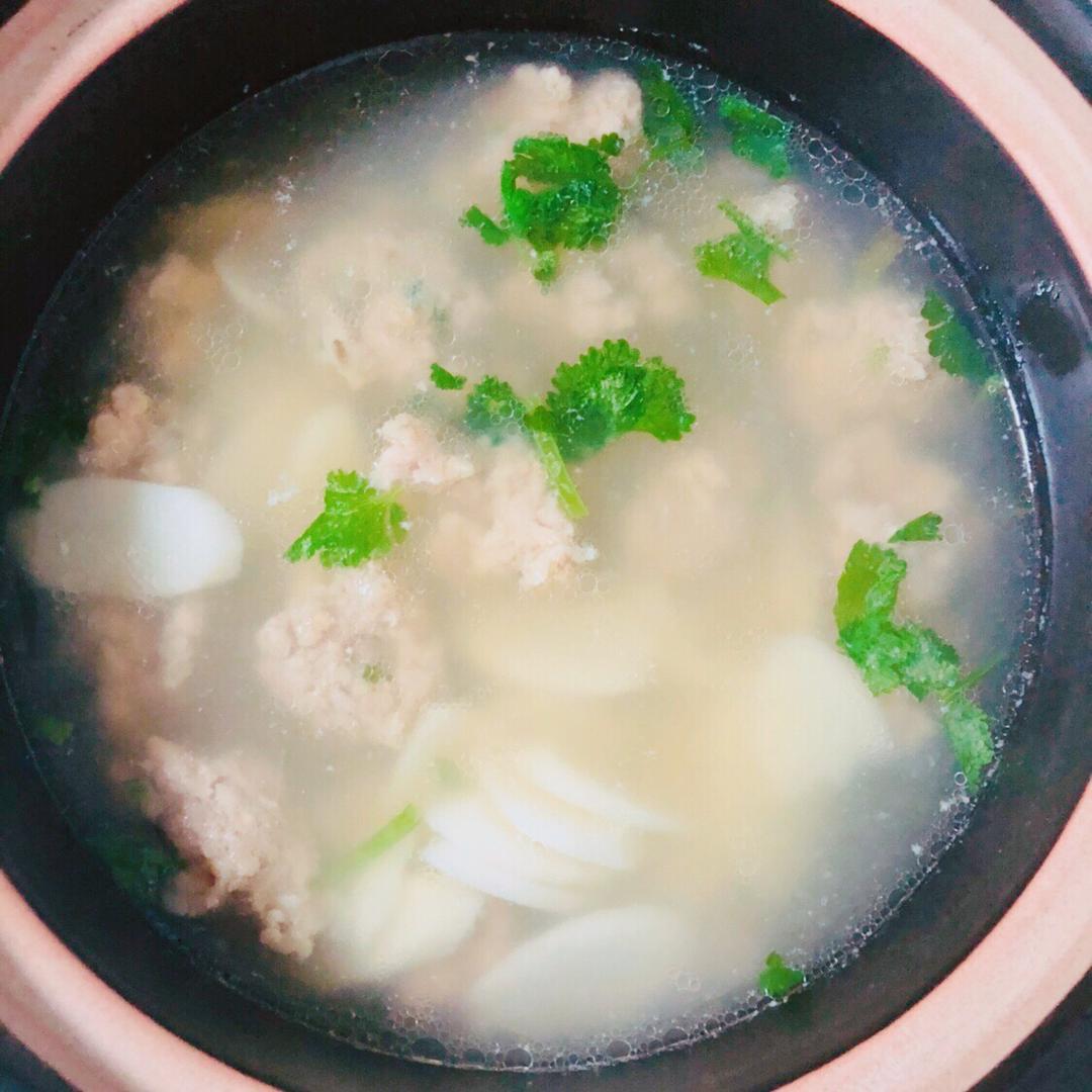 山药肉丸汤