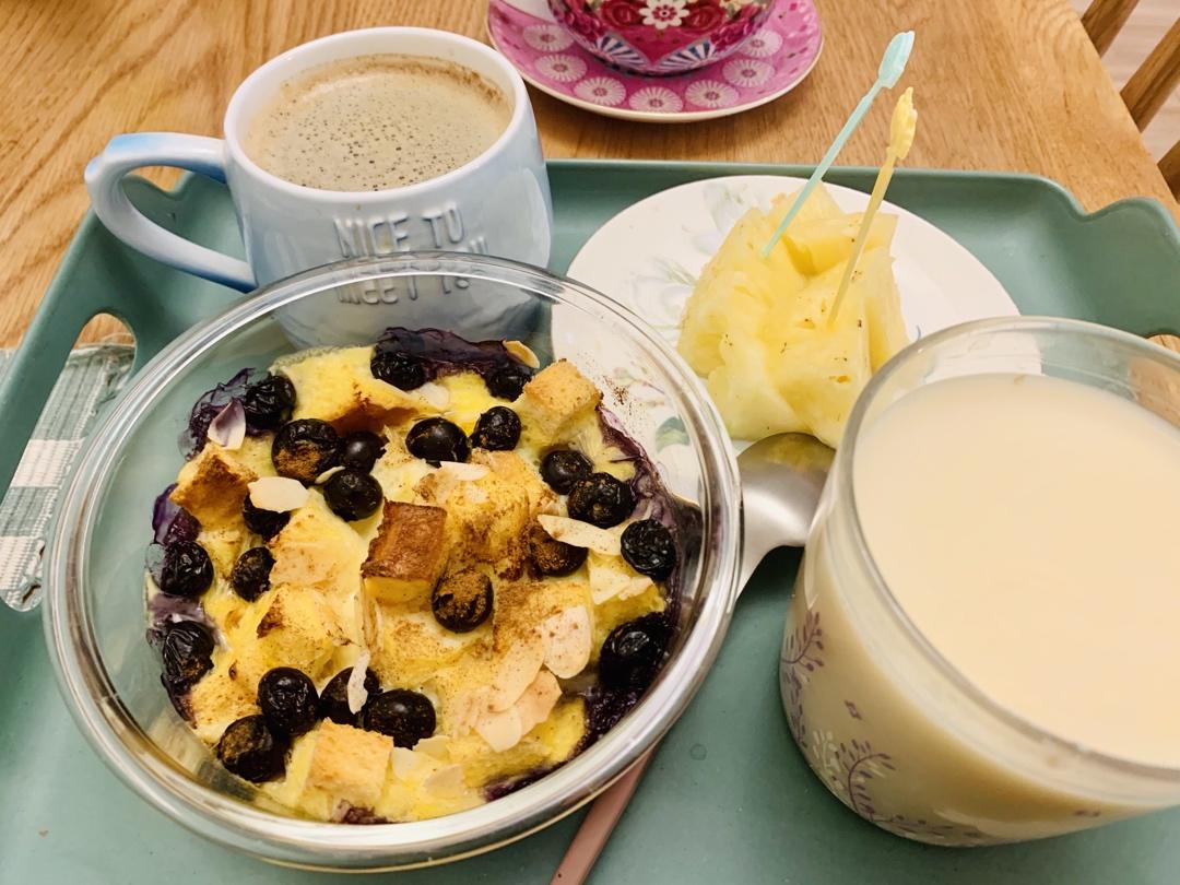 牛奶吐司鸡蛋布丁（失败吐司的归处）