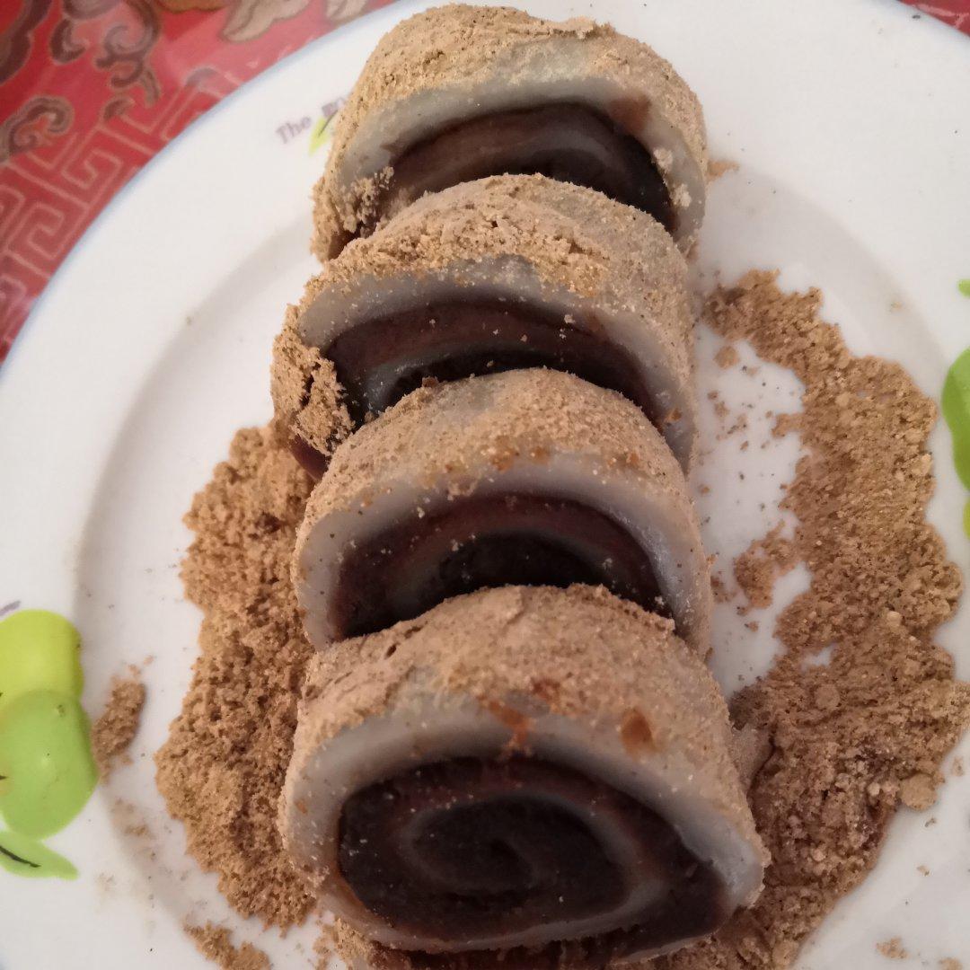 此配方做出的驴打滚无比软糯，放一天还是软的