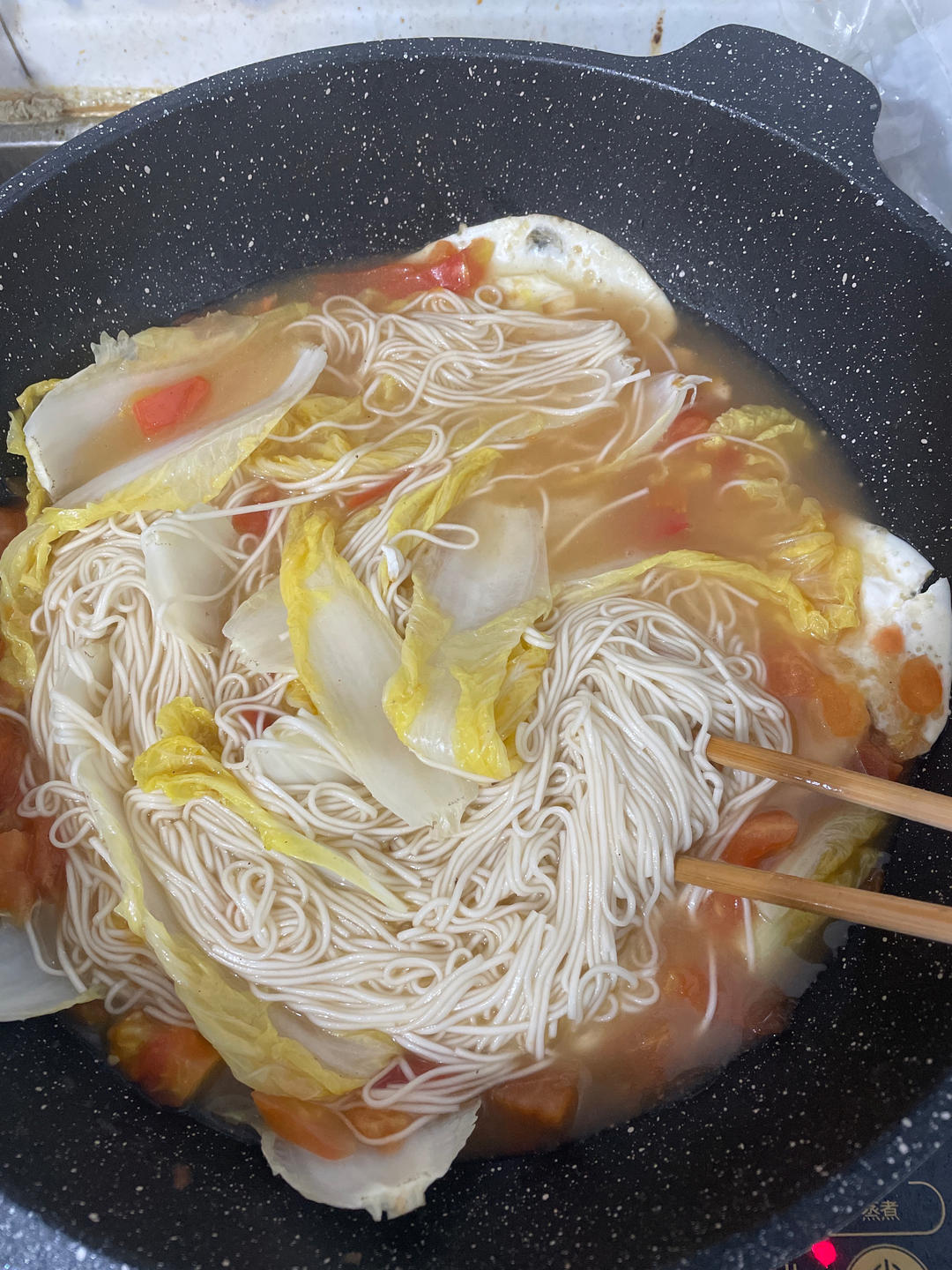 十来分钟做好/番茄鸡蛋面🍜