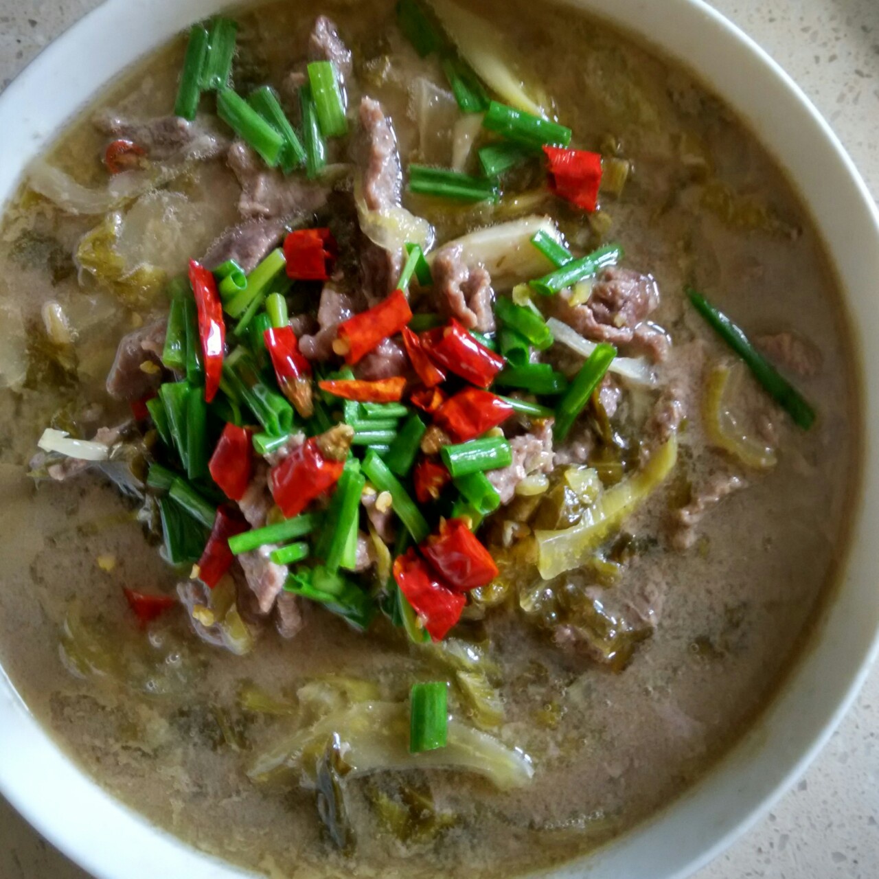 秘制【口水酸菜牛肉】