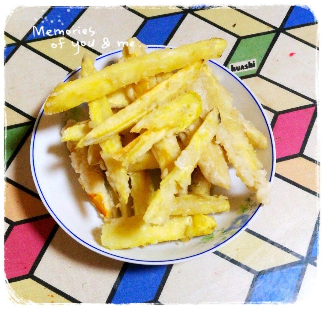 清爽简单炸红薯条（炸地瓜条）