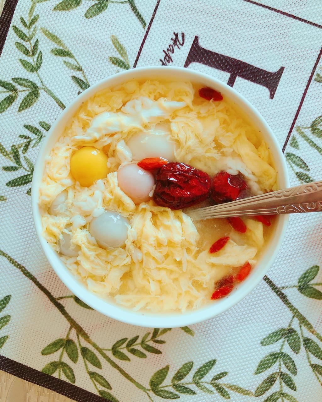 amybm做的甜酒蛋花汤圆