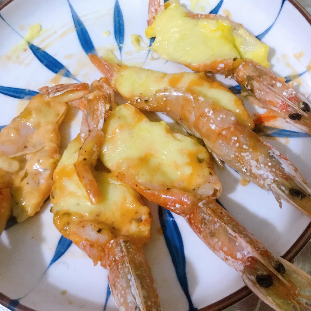 芝士沙拉酱焗大虾