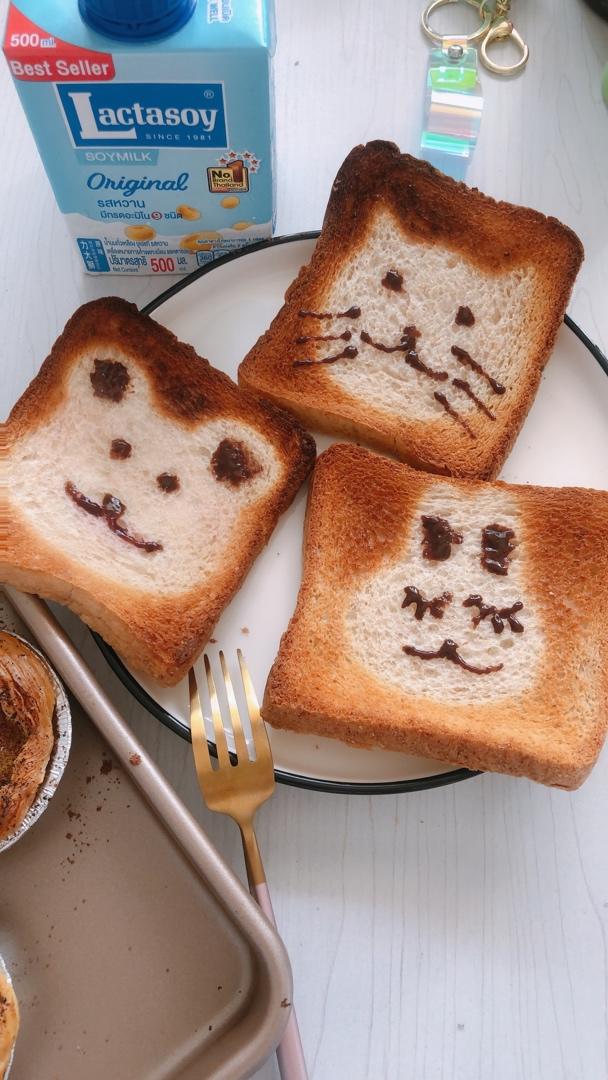 可爱到犯规的手绘烤吐司🍞巨简单❗️孩子最爱❗️