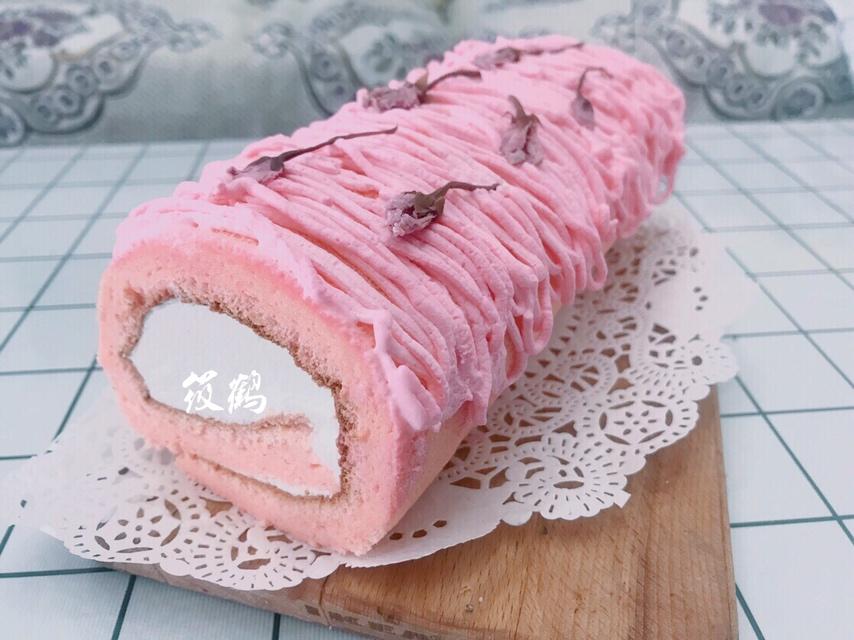 樱花蛋糕卷