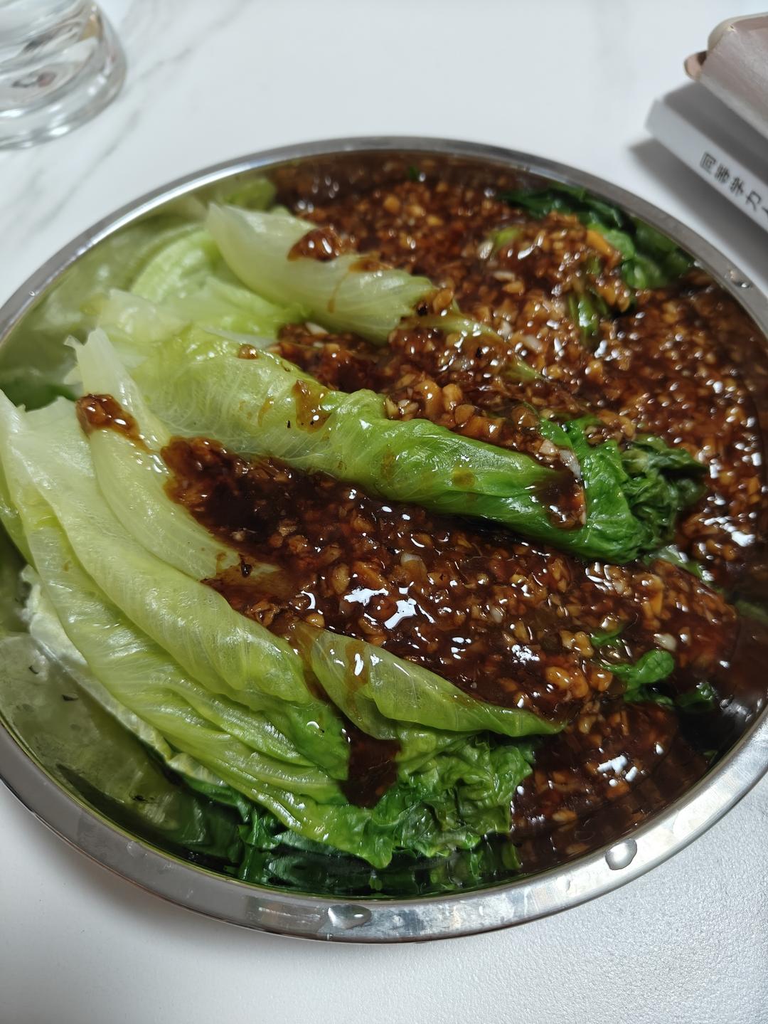 快手菜之蒜蓉生菜