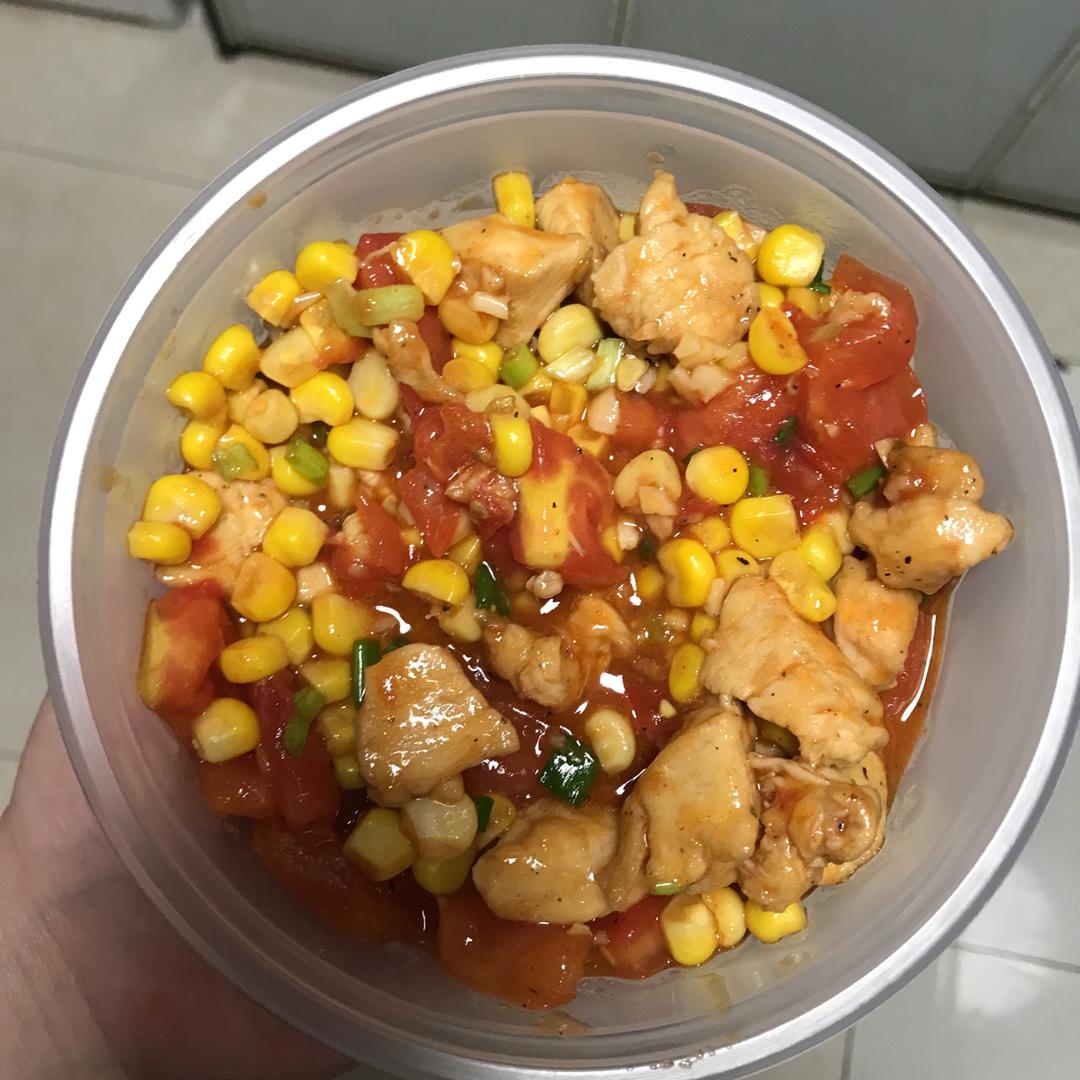 番茄玉米炖鸡胸