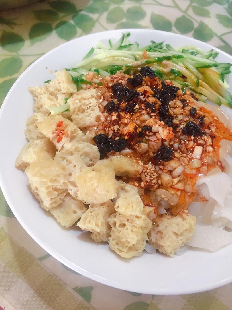 不用水洗的自制凉皮，零失败