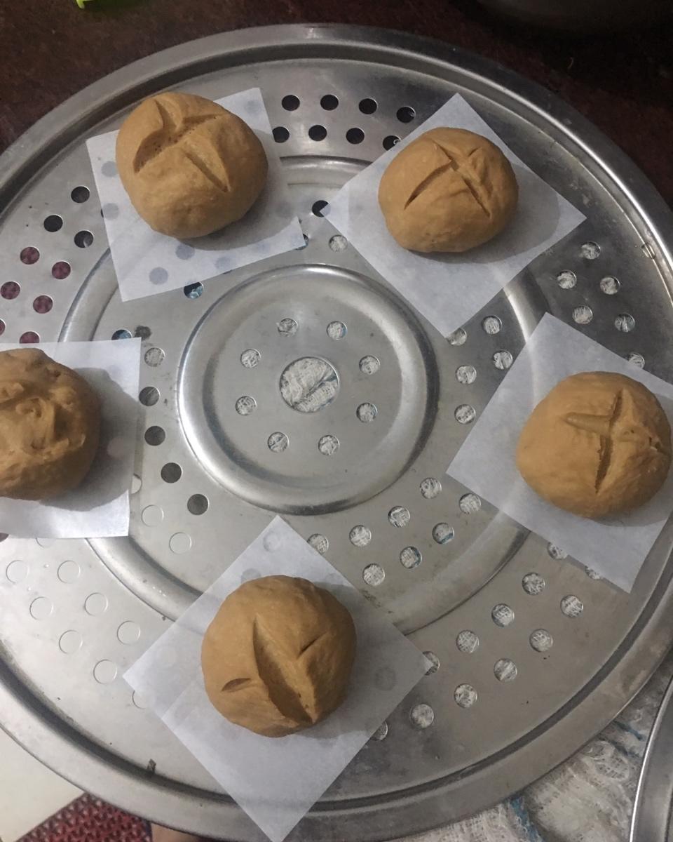 红糖燕麦开花馒头