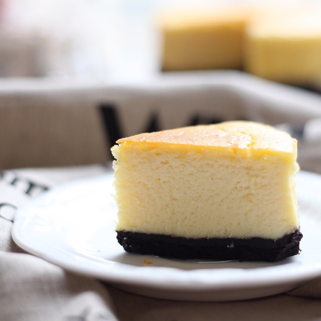 枫老兔做的经典重芝士蛋糕