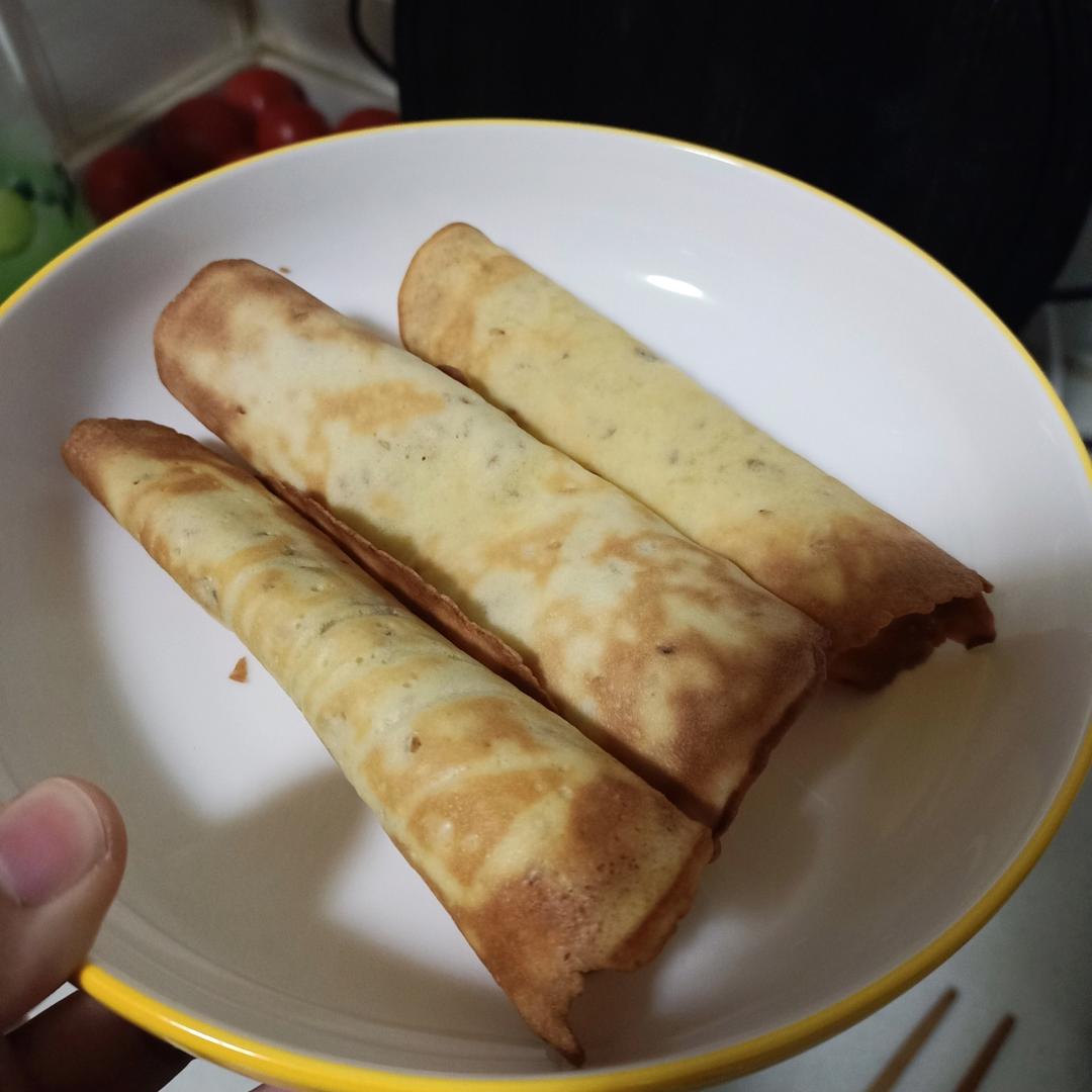 电饼铛脆皮蛋卷