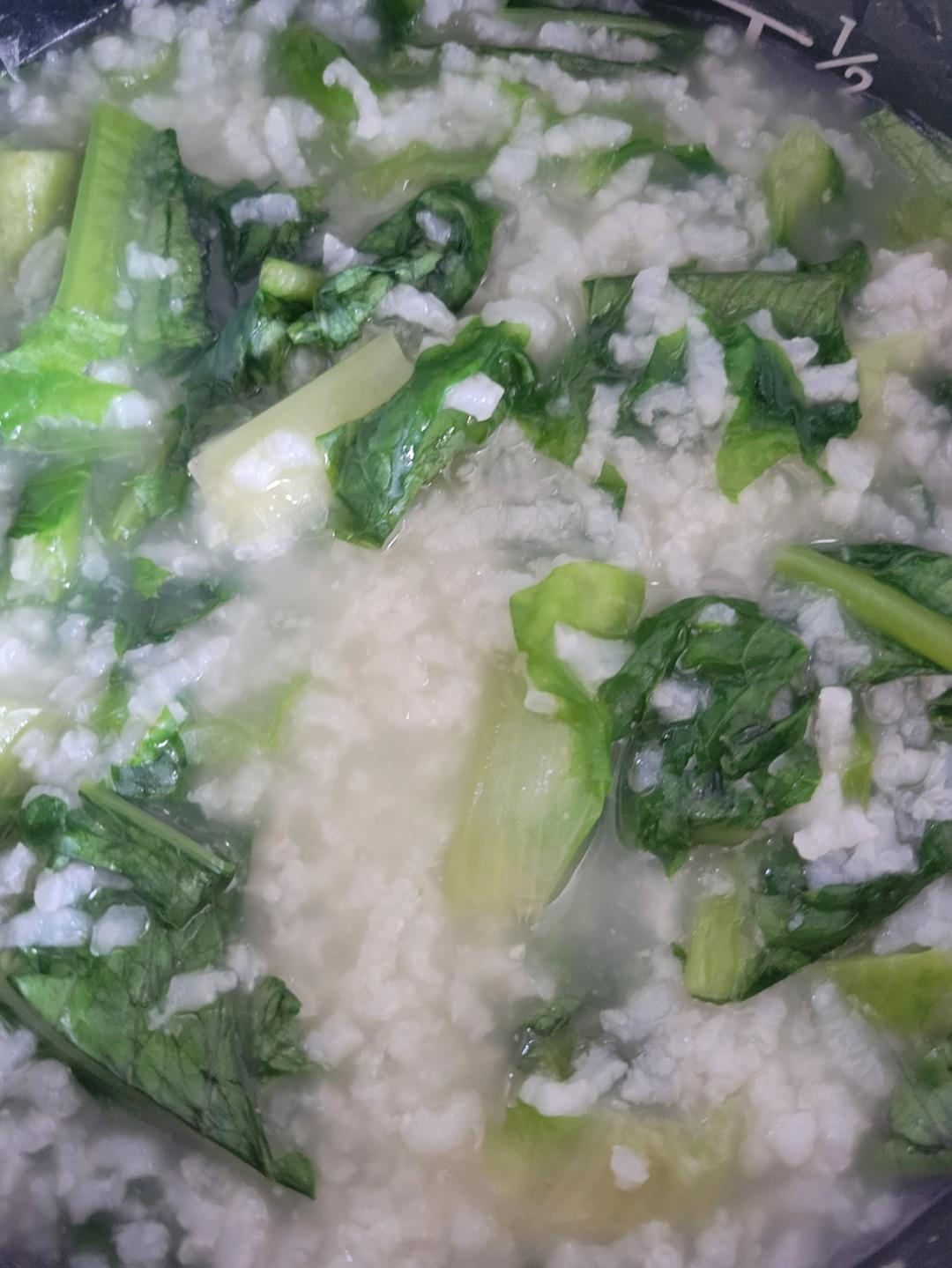 油麦菜粥/菜稀饭/易消化米粥/降低碳水