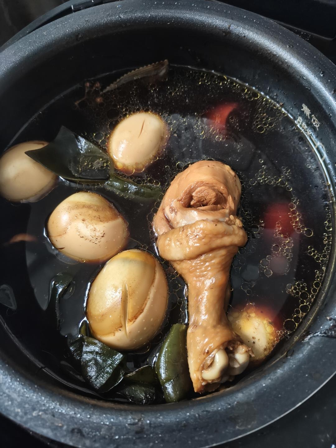 爆好吃的卤鸡腿 卤蛋❗电饭煲 炒锅都可以做~