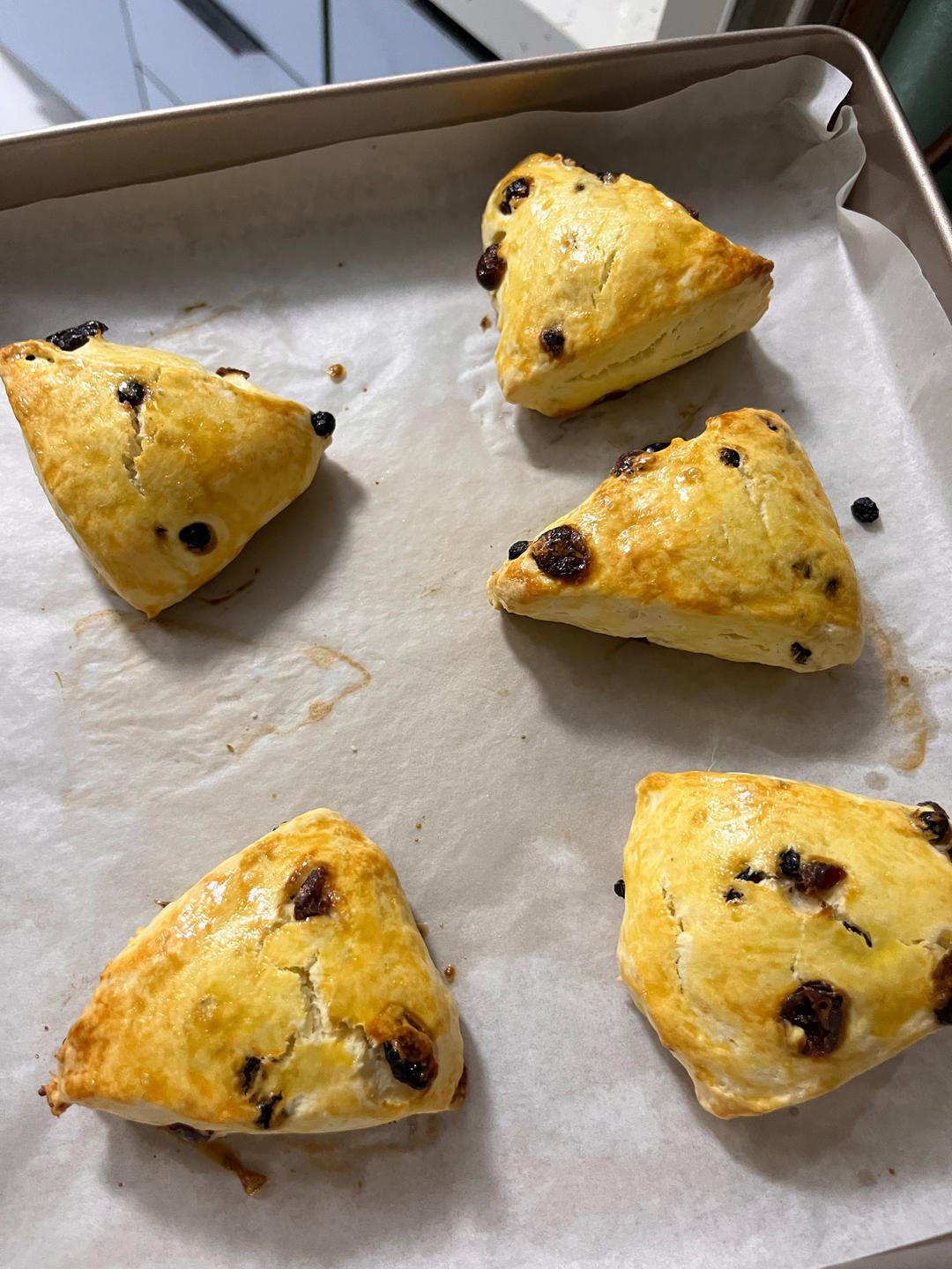 免打发❗️外酥里软蔓越莓司康，零失败巨好吃