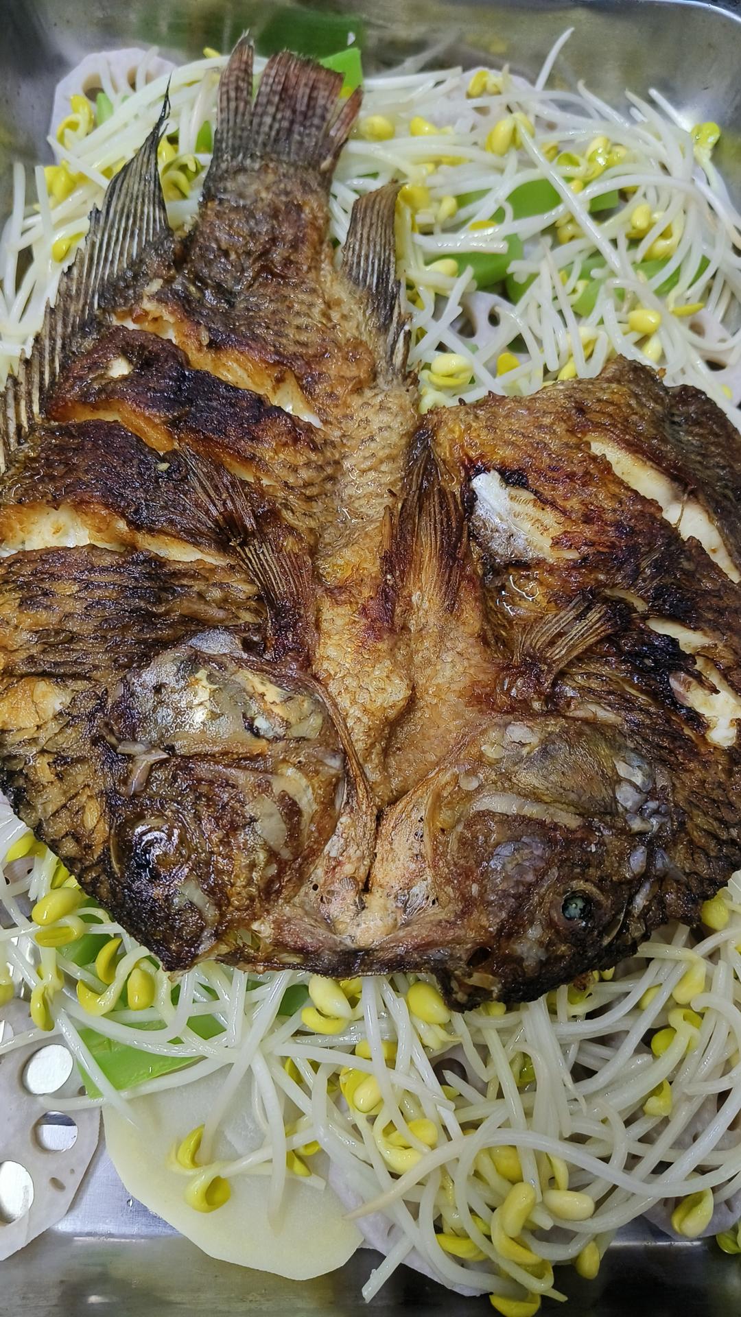 不用烤箱的烤鱼