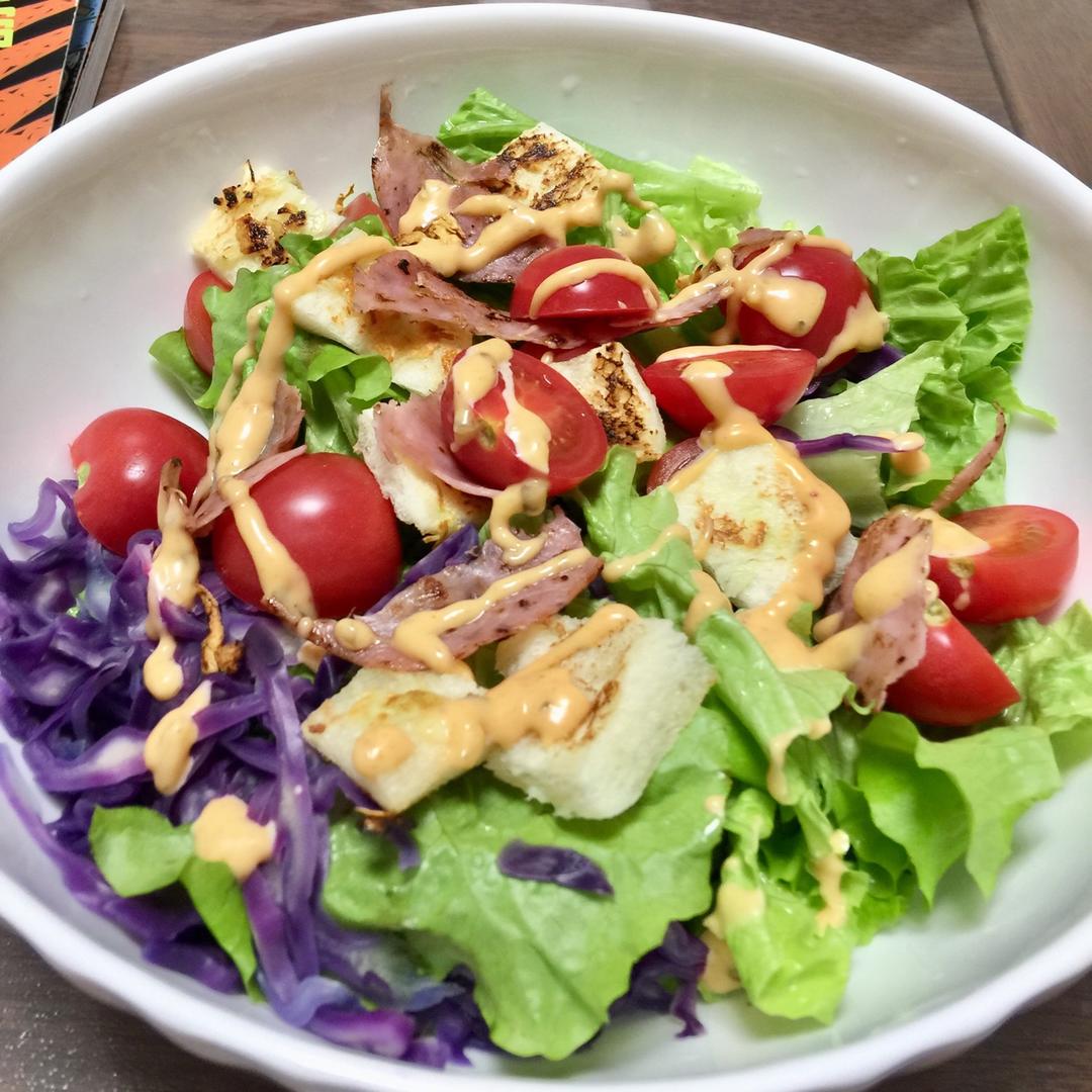 很美味-3做的凯撒沙拉